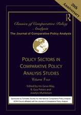 Policy Sectors in Comparative Policy Analysis Studies: Volume Four