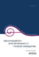 Decomposition and Dimension in Module Categories