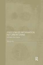 Freedom of Information Reform in China: Information Flow Analysis