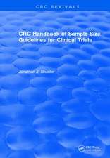 CRC Handbook of Sample Size Guidelines for Clinical Trials