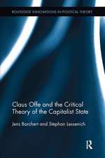 Claus Offe and the Critical Theory of the Capitalist State