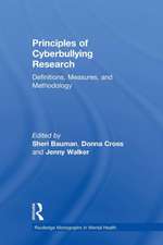 Principles of Cyberbullying Research: Definitions, Measures, and Methodology