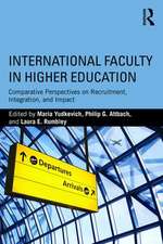 International Faculty in Higher Education: Comparative Perspectives on Recruitment, Integration, and Impact