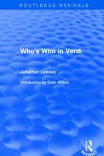 Who's Who in Verdi