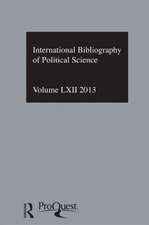 IBSS: Political Science: 2013 Vol.62: International Bibliography of the Social Sciences