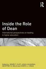 Inside the Role of Dean: International perspectives on leading in higher education