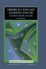 Errors in Language Learning and Use: Exploring Error Analysis