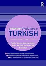 A Frequency Dictionary of Turkish