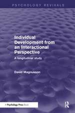 Individual Development from an Interactional Perspective: A Longitudinal Study