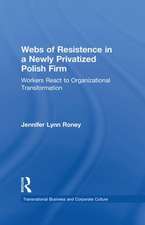 Webs of Resistence in a Newly Privatized Polish Firm: Workers React to Organizational Transformation