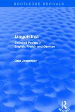 Linguistica: Selected Papers in English, French and German
