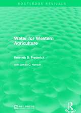 Water for Western Agriculture