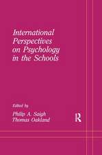 International Perspectives on Psychology in the Schools