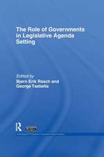 The Role of Governments in Legislative Agenda Setting