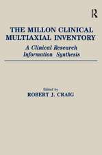 The Millon Clinical Multiaxial Inventory: A Clinical Research Information Synthesis