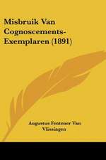 Misbruik Van Cognoscements-Exemplaren (1891)