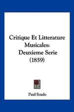 Critique Et Litterature Musicales