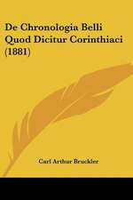 De Chronologia Belli Quod Dicitur Corinthiaci (1881)