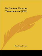 De Civitate Veterum Tarentinorum (1833)