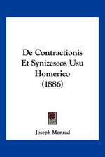 De Contractionis Et Synizeseos Usu Homerico (1886)