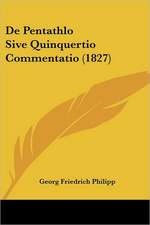 De Pentathlo Sive Quinquertio Commentatio (1827)