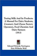 Testing Milk And Its Products