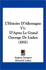 L'Histoire D'Allemagne V1