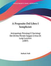 A Proposito Del Libro I Semplicisti