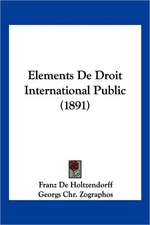 Elements De Droit International Public (1891)