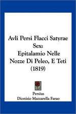 Avli Persi Flacci Satyrae Sex