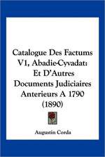 Catalogue Des Factums V1, Abadie-Cyvadat