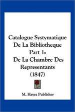 Catalogue Systymatique De La Bibliotheque Part 1