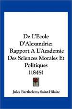 De L'Ecole D'Alexandrie