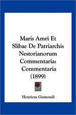 Maris Amri Et Slibae De Patriarchis Nestorianorum Commentaria