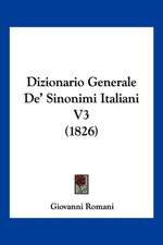 Dizionario Generale De' Sinonimi Italiani V3 (1826)