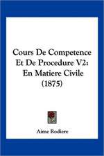 Cours De Competence Et De Procedure V2