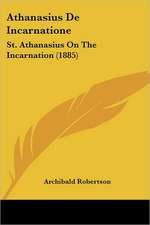 Athanasius De Incarnatione