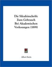 Die Siloahinschrift