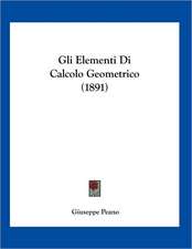 Gli Elementi Di Calcolo Geometrico (1891)