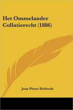 Het Ommelander Collatierecht (1886)