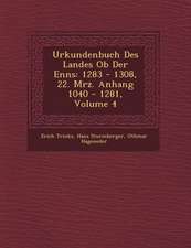 Urkundenbuch Des Landes Ob Der Enns: 1283 - 1308, 22. M�rz. Anhang 1040 - 1281, Volume 4