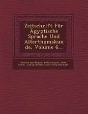 Zeitschrift Fur Agyptische Sprache Und Alterthumskunde, Volume 6...