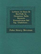 Lettera Al Duca Di Norfolk in Occasione Della Recente Rimostranza del Sig. Gladstone...