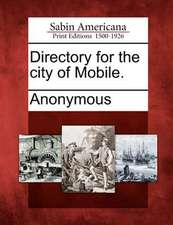 Directory for the City of Mobile.