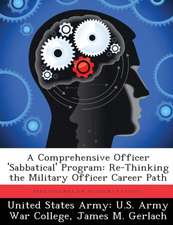 COMPREHENSIVE OFFICER SABBATIC