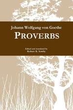 Goethe: Proverbs