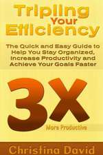 Tripling Your Efficiency: The Quick and Easy Guide to Help You Stay Organized, Increase Productivity and Achieve Your Goals Faster