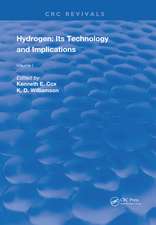 Hydrogen: Its Technology and Implication: Production Technology - Volume I