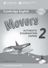 Cambridge English Young Learners 2 for Revised Exam from 2018 Movers Answer Booklet: Authentic Examination Papers