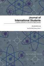 Journal of International Students 2016 Vol 6 Issue 1